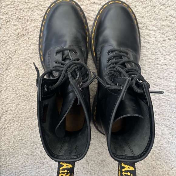 Dr. Martens 1460 WOMEN'S SMOOTH LEATHER LACE UP BOOTS Black size 7 - Picture 5 of 5